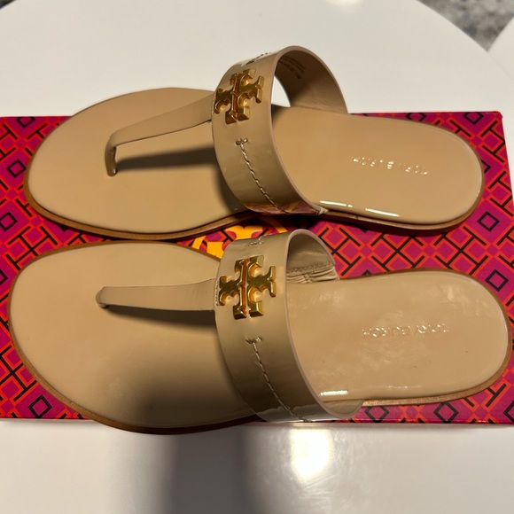 Tory Burch Mini Everly Flat Sandal Sz. 7.5 - Picture 2 of 4